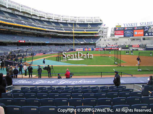 Seat view from section 16 at Yankee Stadium, home of the New York Yankees