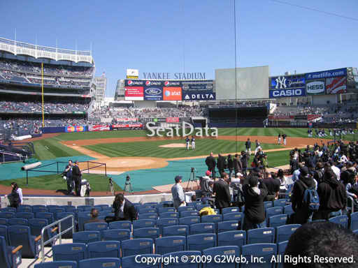 Seat view from section 18 at Yankee Stadium, home of the New York Yankees