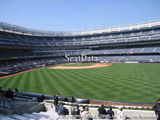 Seat view from bleacher section 202 at Yankee Stadium, home of the New York Yankees