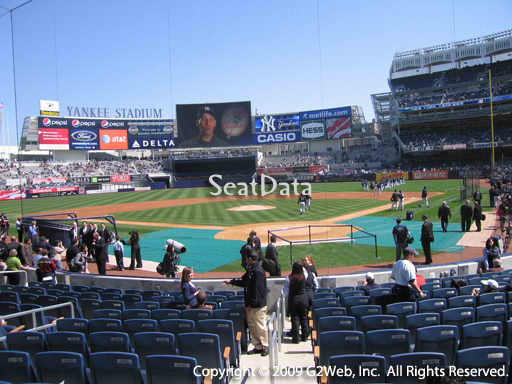 Seat view from section 21A at Yankee Stadium, home of the New York Yankees