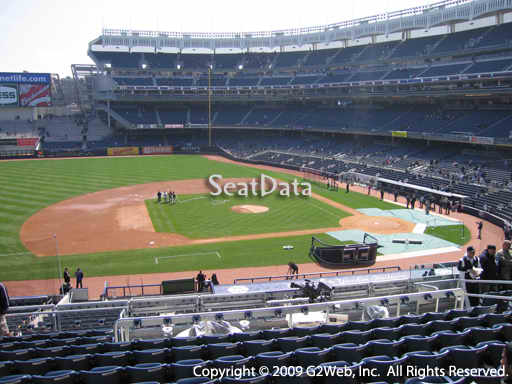 Seat view from section 225 at Yankee Stadium, home of the New York Yankees