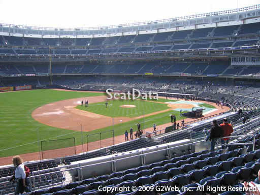 Seat view from section 227B at Yankee Stadium, home of the New York Yankees
