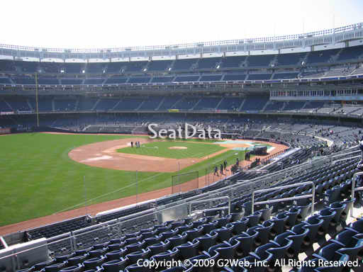 Seat view from section 229 at Yankee Stadium, home of the New York Yankees