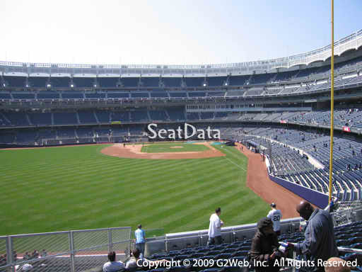 Seat view from section 234 at Yankee Stadium, home of the New York Yankees