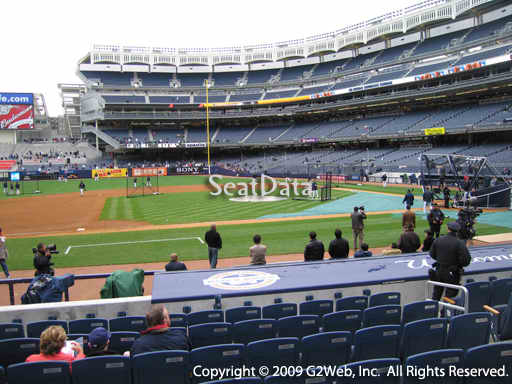 Seat view from section 24B at Yankee Stadium, home of the New York Yankees