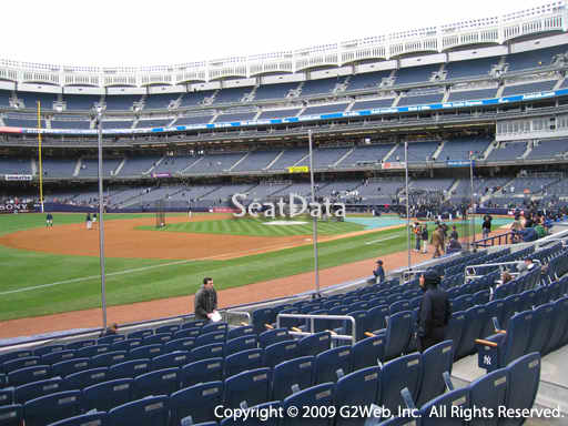 Seat view from section 27B at Yankee Stadium, home of the New York Yankees