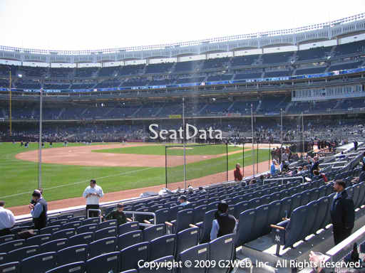 Seat view from section 28 at Yankee Stadium, home of the New York Yankees