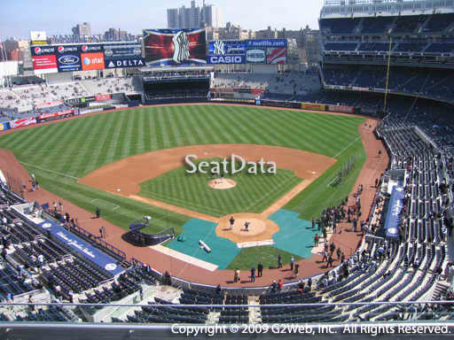 Seat view from section 320C at Yankee Stadium, home of the New York Yankees
