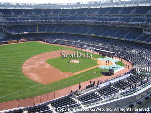 Seat view from section 327 at Yankee Stadium, home of the New York Yankees