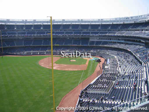 Seat view from section 332B at Yankee Stadium, home of the New York Yankees