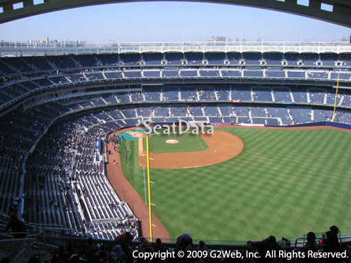 Seat view from section 407A at Yankee Stadium, home of the New York Yankees