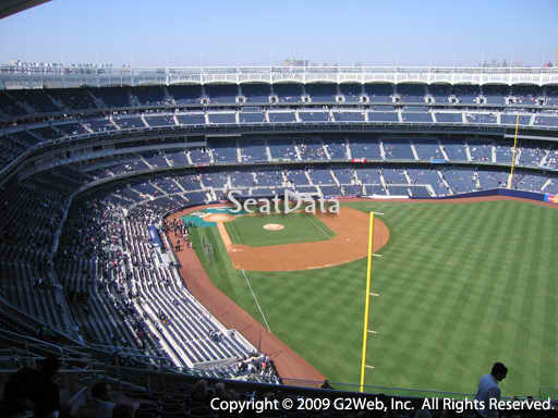 Seat view from section 407B at Yankee Stadium, home of the New York Yankees