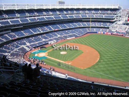 Seat view from section 413 at Yankee Stadium, home of the New York Yankees