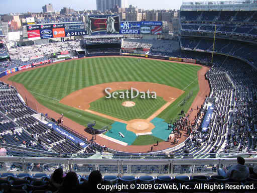 Seat view from section 420C at Yankee Stadium, home of the New York Yankees