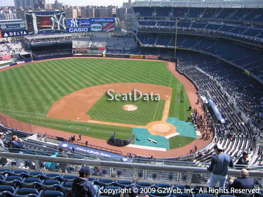 Seat view from section 422 at Yankee Stadium, home of the New York Yankees