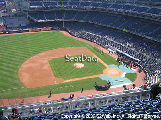 Seat view from section 425 at Yankee Stadium, home of the New York Yankees