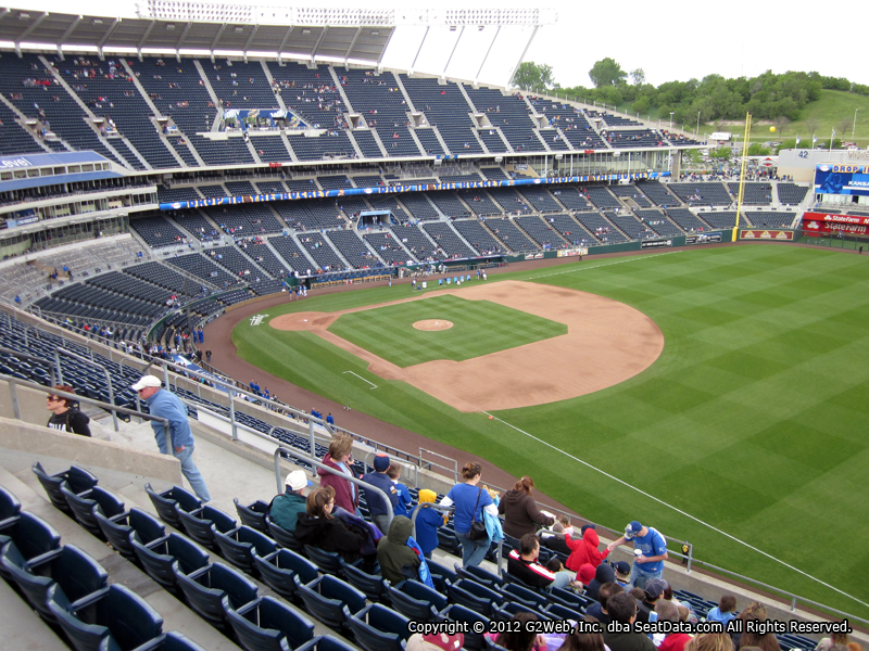 Seat view from section 437 at Kauffman Stadium, home of the Kansas City Royals